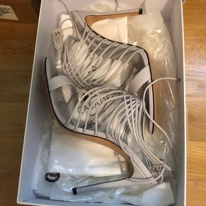 Brand new!! Casadei Leather Stiletto Sandals